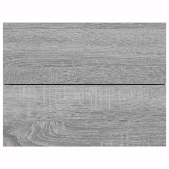 Table de chevet Sonoma gris 40x30x30 cm Bois d'ingénierie – Image 2