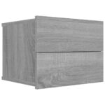 Tables de chevet 2 pcs Sonoma gris 40x30x30cm Bois d'ingénierie – Image 2