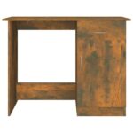 Bureau Chêne fumé 100x50x76 cm Bois d'ingénierie – Image 4