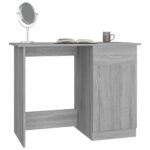 Bureau Sonoma gris 100x50x76 cm Bois d'ingénierie – Image 2
