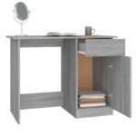 Bureau Sonoma gris 100x50x76 cm Bois d'ingénierie – Image 3