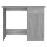 Bureau Sonoma gris 100x50x76 cm Bois d'ingénierie – Image 4
