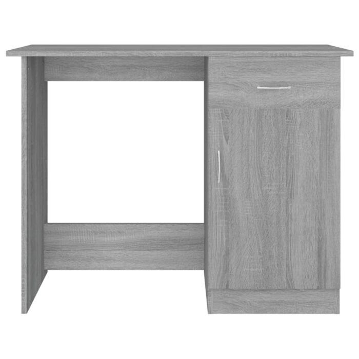 Bureau Sonoma gris 100x50x76 cm Bois d'ingénierie – Image 4