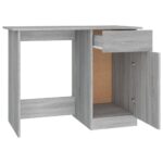 Bureau Sonoma gris 100x50x76 cm Bois d'ingénierie – Image 5