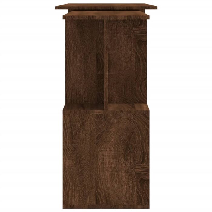 Bureau d'angle Chêne marron 200x50x76 cm Bois d'ingénierie – Image 5