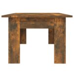 Table basse Chêne fumé 100x60x42 cm Bois d'ingénierie – Image 4