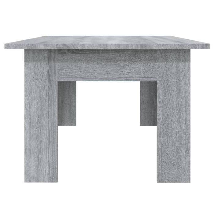 Table basse Sonoma gris 100x60x42 cm Bois d'ingénierie – Image 4