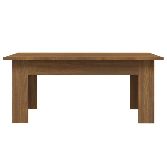 Table basse Chêne marron 100x60x42 cm Bois d'ingénierie – Image 3