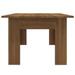 Table basse Chêne marron 100x60x42 cm Bois d'ingénierie – Image 4