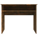 Bureau Chêne fumé 90x50x74 cm Bois d'ingénierie – Image 2