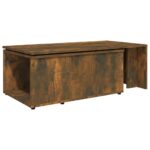 Table basse Chêne fumé 150x50x35 cm Bois d'ingénierie – Image 4