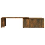 Table basse Chêne fumé 150x50x35 cm Bois d'ingénierie – Image 6