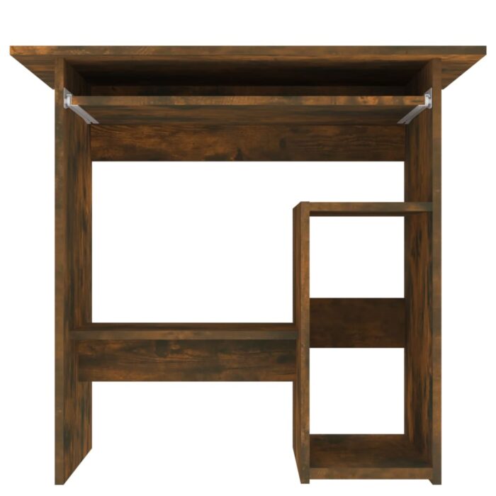 Bureau Chêne fumé 80x45x74 cm Bois d'ingénierie – Image 3