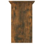 Bureau Chêne fumé 80x45x74 cm Bois d'ingénierie – Image 4