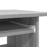 Bureau Sonoma gris 80x45x74 cm Bois d'ingénierie – Image 6