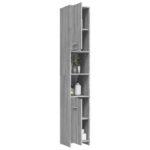 Armoire de bain Sonoma gris 30x30x183,5 cm Bois d'ingénierie – Image 6