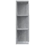Armoire à miroir de salle de bain Sonoma gris 80x20,5x64cm Bois – Image 5