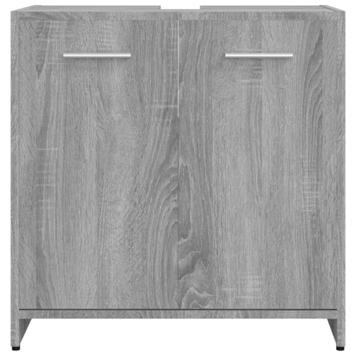 Armoire de bain Sonoma gris 60x33x60 cm Bois d'ingénierie – Image 3