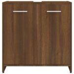 Armoire de bain Chêne marron 60x33x60 cm Bois d'ingénierie – Image 3
