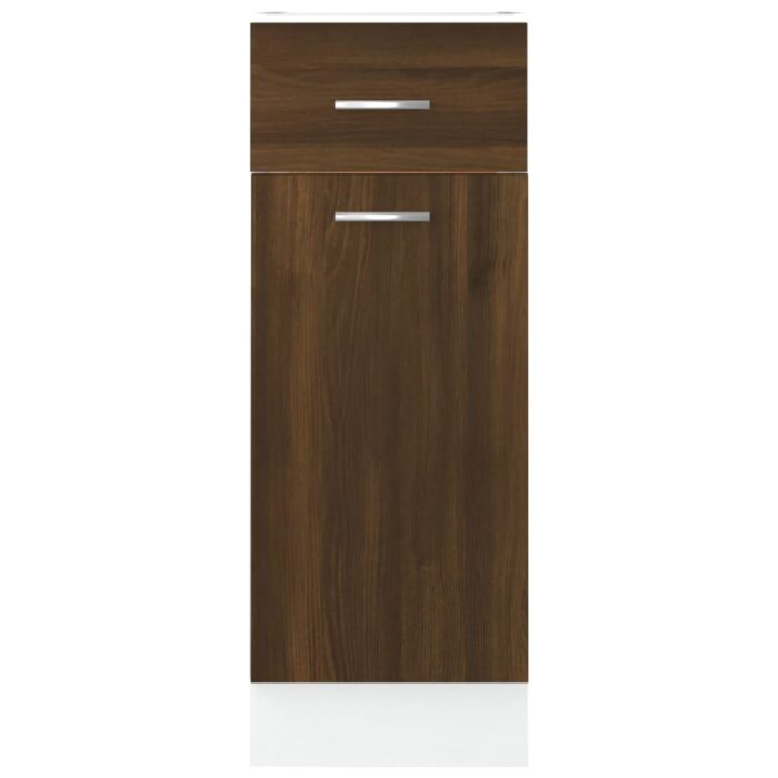 Armoire de plancher à tiroir "Lyon" Chêne marron 30x46x81,5 cm – Image 3