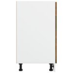 Armoire de plancher à tiroir Chêne fumé 40x46x81,5 cm Bois – Image 4