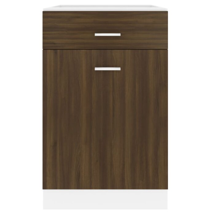 Armoire de plancher à tiroir Chêne marron 50x46x81,5 cm – Image 3