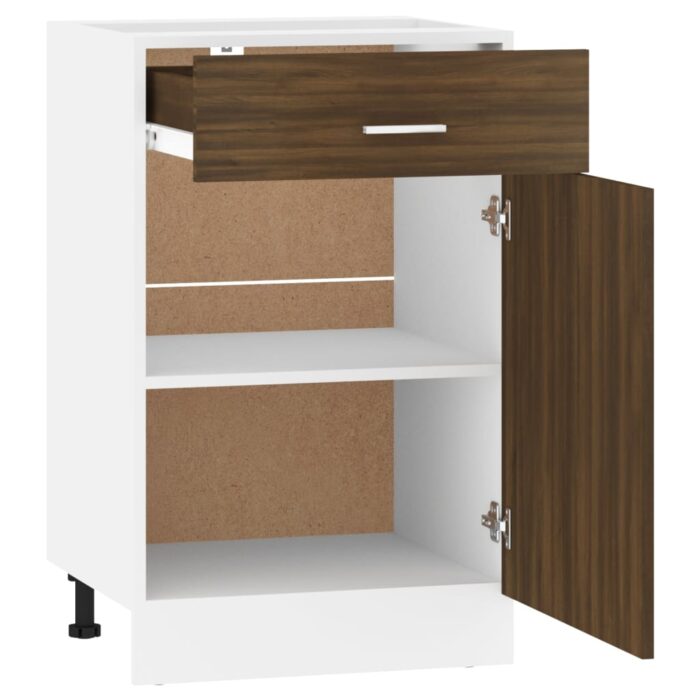 Armoire de plancher à tiroir Chêne marron 50x46x81,5 cm – Image 5
