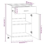Armoire de plancher à tiroir Chêne marron 50x46x81,5 cm – Image 7