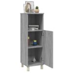 Armoire de bain Sonoma gris 30x30x95 cm Bois d'ingénierie – Image 3