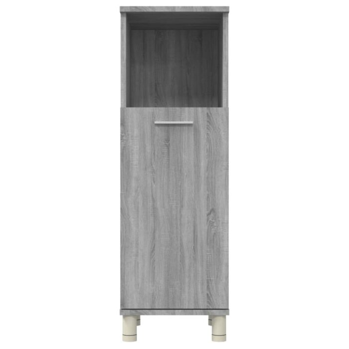 Armoire de bain Sonoma gris 30x30x95 cm Bois d'ingénierie – Image 5