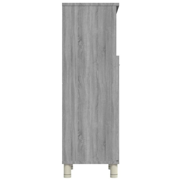 Armoire de bain Sonoma gris 30x30x95 cm Bois d'ingénierie – Image 6