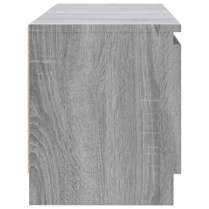 Meuble TV avec lumières LED sonoma gris 120x30x35,5 cm – Image 9