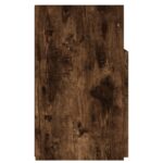 Meuble TV avec lumières LED Chêne fumé 120x30x50 cm – Image 8