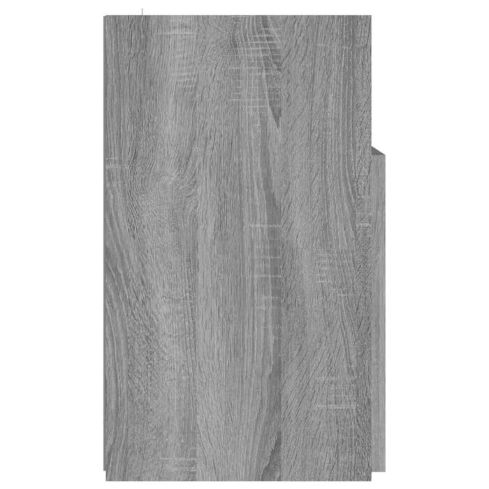 Meuble TV avec lumières LED Sonoma gris 120x30x50 cm – Image 8