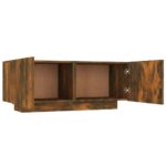 Meuble TV Chêne fumé 100x35x40 cm Bois d'ingénierie – Image 2