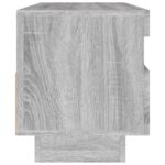 Meuble TV avec lumières LED sonoma gris 100x35x40 cm – Image 9