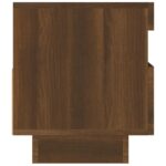 Meuble TV avec lumières LED chêne marron 80x35x40 cm – Image 8