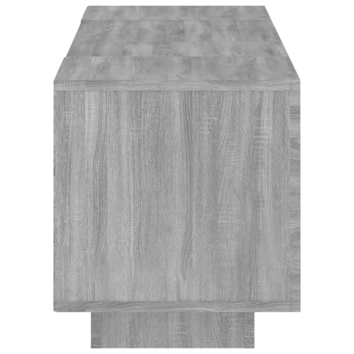 Meuble TV avec lumières LED Sonoma gris 160x35x40 cm – Image 8