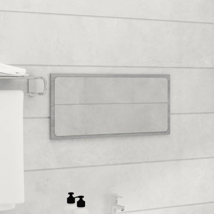 Ensemble de meubles de salle de bain 2 pcs Sonoma gris – Image 2