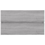 Ensemble de meubles de salle de bain 2 pcs Sonoma gris – Image 7