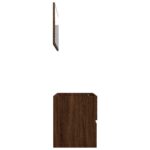 Ensemble de meubles de salle de bain 2 pcs Chêne marron – Image 4