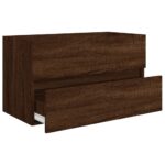 Ensemble de meubles de salle de bain 2 pcs Chêne marron – Image 6