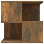 Table d'appoint Chêne fumé 40x40x40 cm Bois d'ingénierie – Image 2