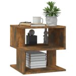 Table d'appoint Chêne fumé 40x40x40 cm Bois d'ingénierie – Image 3