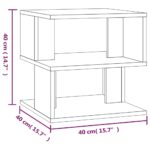 Table d'appoint Chêne marron 40x40x40 cm Bois d'ingénierie – Image 5
