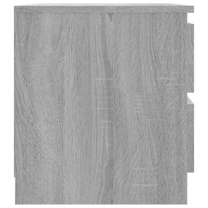 Table de chevet Sonoma gris 50x39x43,5 cm Bois d'ingénierie – Image 2
