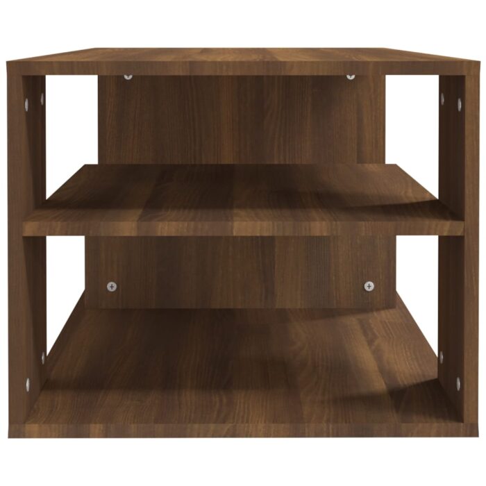 Table basse Chêne marron 100x50x40 cm Bois d'ingénierie – Image 2