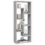 Étagère murale Sonoma gris 36x16x90 cm Bois d'ingénierie – Image 4