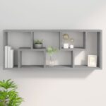 Étagère murale Sonoma gris 36x16x90 cm Bois d'ingénierie – Image 6