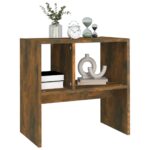 Table d'appoint Chêne fumé 50x30x50 cm Bois d'ingénierie – Image 3